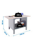 Banco trabajo 865x1200x750 SIMONWORK BT6 PRO LAMINATE 1200 GRIS/HAYA marca SIMONRACK