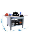 Banco trabajo 865x1500x750 SIMONWORK BT6 PRO LAMINATE 1BOX 1500 GRIS/HAYA marca SIMONRACK