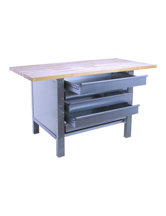 Banco trabajo 865x1800x750 SIMONWORK BT6 PRO LAMINATE 5BOX 1800 GRIS/HAYA marca SIMONRACK