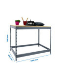 Banco trabajo 900x1200x450 SIMONWORK BASIC 1 901245-1 GRIS/MADERA marca SIMONRACK