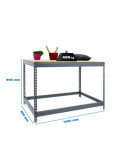 Banco trabajo 900x1200x600 SIMONWORK BASIC 1 901260-1 GRIS/MADERA marca SIMONRACK