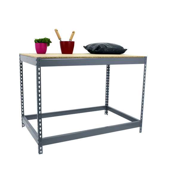 Banco trabajo 900x1800x450 SIMONWORK BASIC 1 901845-1 GRIS/MADERA marca SIMONRACK