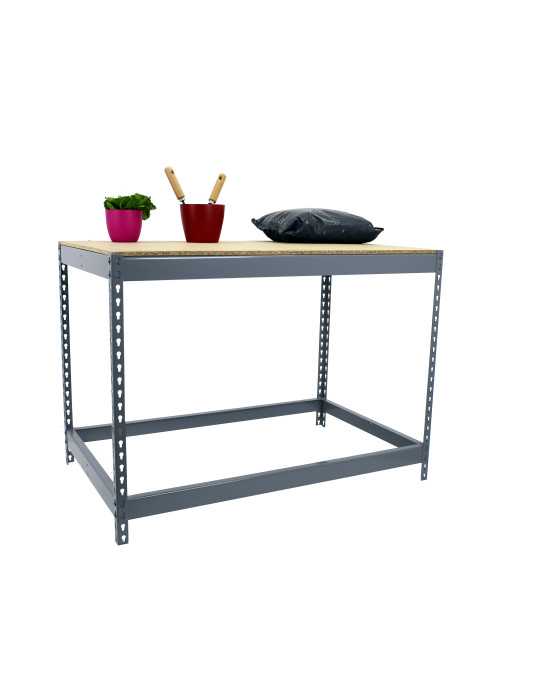 Banco trabajo 900x1800x450 SIMONWORK BASIC 1 901845-1 GRIS/MADERA marca SIMONRACK