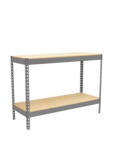 Banco trabajo 900x1800x600 SIMONWORK BASIC 2 901860-2 GRIS/MADERA marca SIMONRACK 2