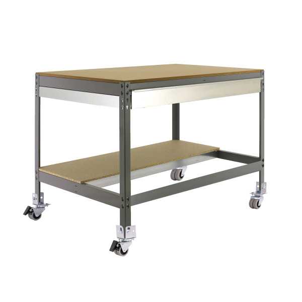 Banco trabajo 917x1510x760 SIMONWORK MOBILE BT0 BOX 1500 GRIS/MADERA marca SIMONRACK