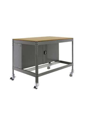 Banco trabajo 917x1210x760 SIMONWORK MOBILE BT0 CABINET 1200 GRIS/MADERA marca SIMONRACK 2