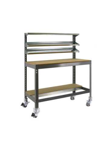 Banco trabajo 1520x1210x610 SIMONWORK MOBILE BT1 1200 GRIS/MADERA marca SIMONRACK 2