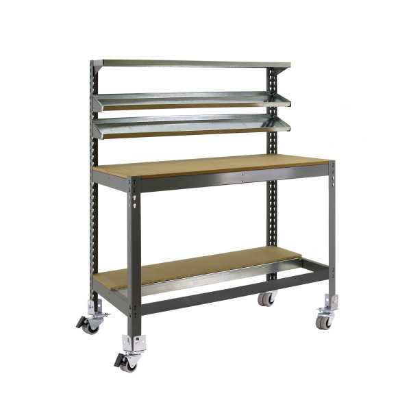 Banco trabajo 1520x910x610 SIMONWORK MOBILE BT1 900 GRIS/MADERA marca SIMONRACK