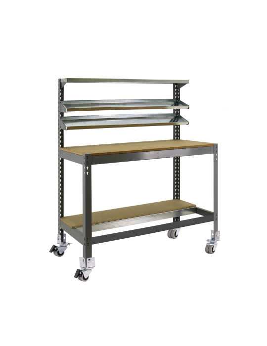 Banco trabajo 1520x910x610 SIMONWORK MOBILE BT1 900 GRIS/MADERA marca SIMONRACK