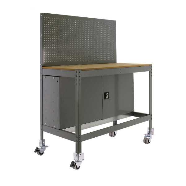 Banco trabajo 1520x910x610 SIMONWORK MOBILE BT2 CABINET 900 GRIS/MADERA marca SIMONRACK