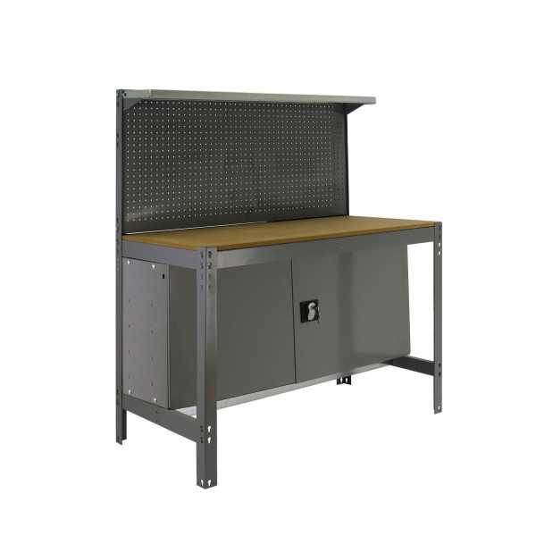 Banco trabajo 1445x910x610 SIMONWORK BT3 CABINET 900 GRIS/MADERA marca SIMONRACK