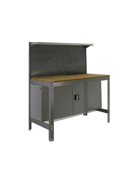 Banco trabajo 1445x910x610 SIMONWORK BT3 CABINET 900 GRIS/MADERA marca SIMONRACK