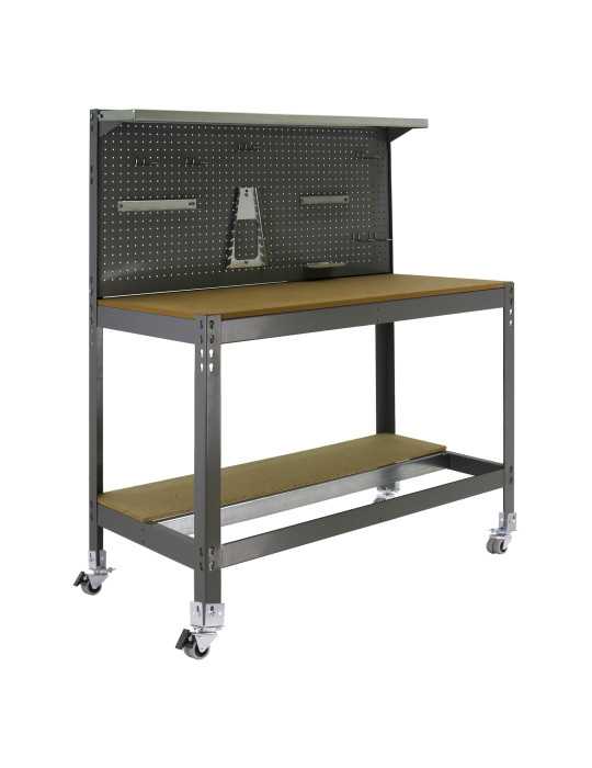 Banco trabajo 1520x910x610 SIMONWORK MOBILE BT3 900 GRIS/MADERA marca SIMONRACK