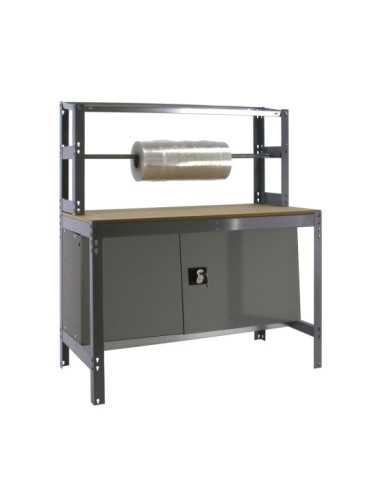 Banco trabajo 1445x1210x760 SIMONWORK BT4 CABINET 1200 GRIS/MADERA marca SIMONRACK 2