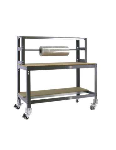 Banco trabajo 1520x1210x760 SIMONWORK MOBILE BT4 1200 GRIS/MADERA marca SIMONRACK 2
