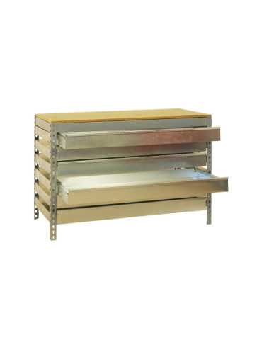 Banco trabajo 842x1510x760 SIMONWORK BT5 BOX6 1500 GRIS/MADERA marca SIMONRACK 2