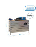 Banco trabajo 842x910x610 SIMONWORK BT5 BOX6 900 GRIS/MADERA marca SIMONRACK