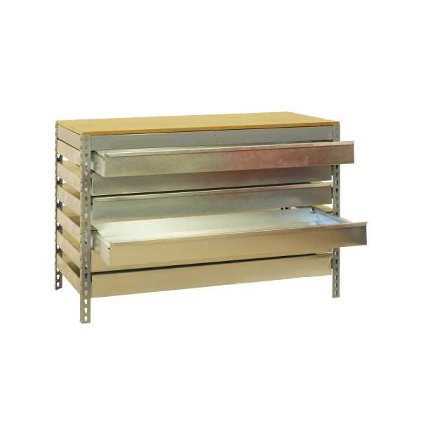 Banco trabajo 842x910x610 SIMONWORK BT5 BOX6 900 GRIS/MADERA marca SIMONRACK