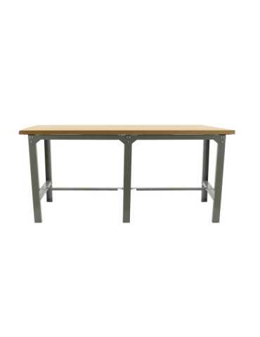 Banco trabajo 865x2100x750 SIMONWORK BT6 MDF TANDEM 2100 GRIS/MADERA marca SIMONRACK 2