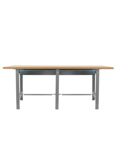 Banco trabajo 865x2100x750 SIMONWORK BT6 MDF TANDEM 2BOX 2100 GRIS/MADERA marca SIMONRACK 2