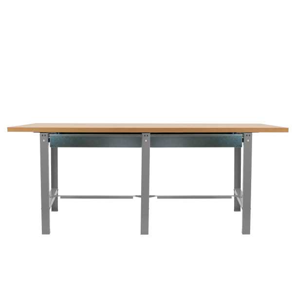 Banco trabajo 865x2100x750 SIMONWORK BT6 MDF TANDEM 2BOX 2100 GRIS/MADERA marca SIMONRACK