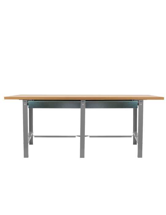 Banco trabajo 865x2100x750 SIMONWORK BT6 MDF TANDEM 2BOX 2100 GRIS/MADERA marca SIMONRACK