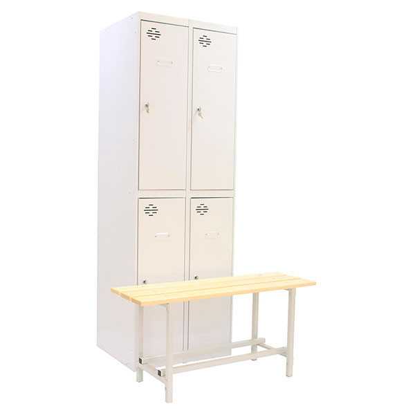 Taquilla 1800x1000x620 SIMONLOCKER DIY TAN 2/4 300 (INI+ADDI+BENCH) GRIS marca SIMONRACK