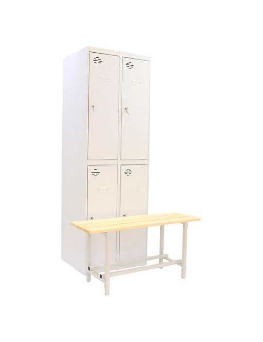 Taquilla 1800x1000x720 SIMONLOCKER DIY TAN 2/4 400 (INI+ADDI+BENCH) GRIS marca SIMONRACK