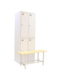 Taquilla 1800x1000x720 SIMONLOCKER DIY TAN 2/4 400 (INI+ADDI+BENCH) GRIS marca SIMONRACK
