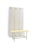 Taquilla 1800x1000x720 SIMONLOCKER DIY SIN 3/3 400 (INI+2ADDI+BENCH) GRIS marca SIMONRACK