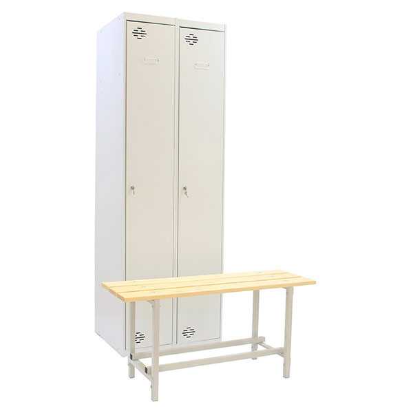 Taquilla 1800x1000x620 SIMONLOCKER DIY SIN 2/2 300 (INI+ADDI+BENCH) GRIS marca SIMONRACK