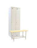 Taquilla 1800x1000x720 SIMONLOCKER DIY SIN 2/2 400 (INI+ADDI+BENCH) GRIS marca SIMONRACK
