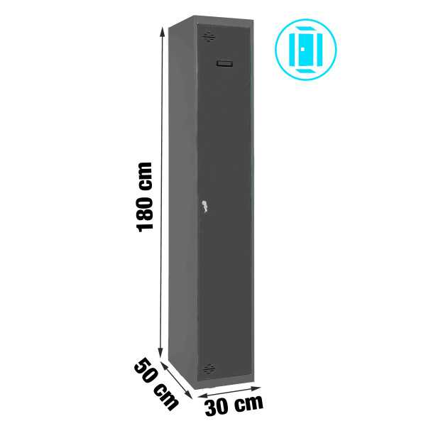 Taquilla 1800x300x500 SIMONLOCKER PROFESIONAL SINGLE 1/1 300 INI AN/AN marca SIMONRACK