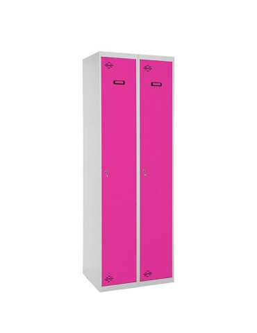 Taquilla 1800x600x500 SIMONLOCKER PROFESIONAL SINGLE 2/2 300 (600) GR/RO marca SIMONRACK