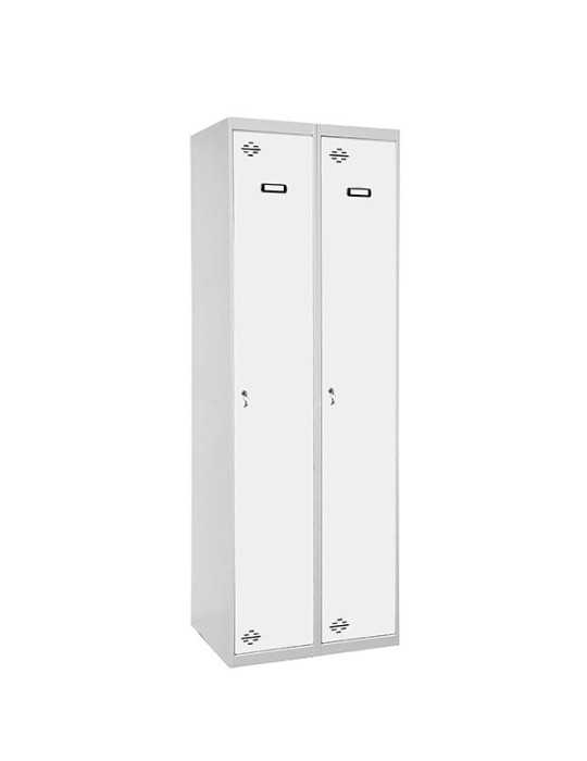 Taquilla 1800x600x500 SIMONLOCKER PROFESIONAL SINGLE 2/2 300 (600) GR/BL marca SIMONRACK