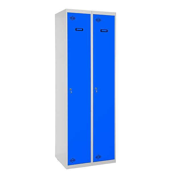 Taquilla 1800x600x500 SIMONLOCKER PROFESIONAL SINGLE 2/2 300 (600) GR/AZ marca SIMONRACK
