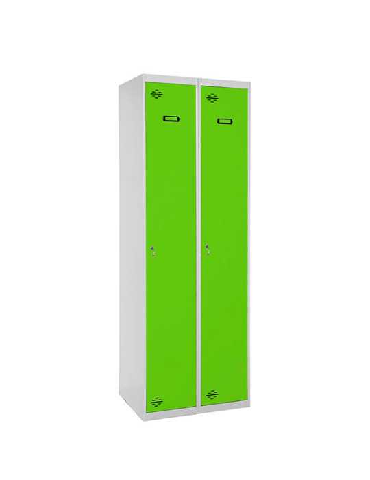 Taquilla 1800x600x500 SIMONLOCKER PROFESIONAL SINGLE 2/2 300 (600) GR/VE marca SIMONRACK