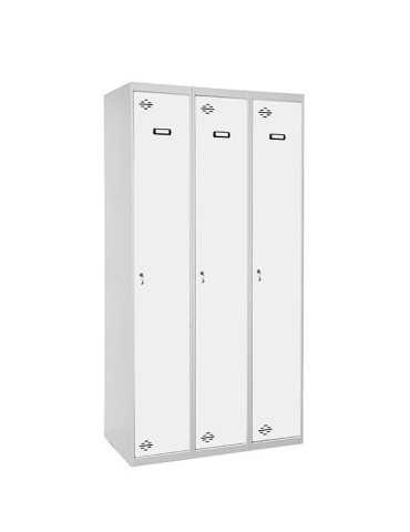 Taquilla 1800x900x500 SIMONLOCKER PROFESIONAL SINGLE 3/3 300 (900) GR/BL marca SIMONRACK