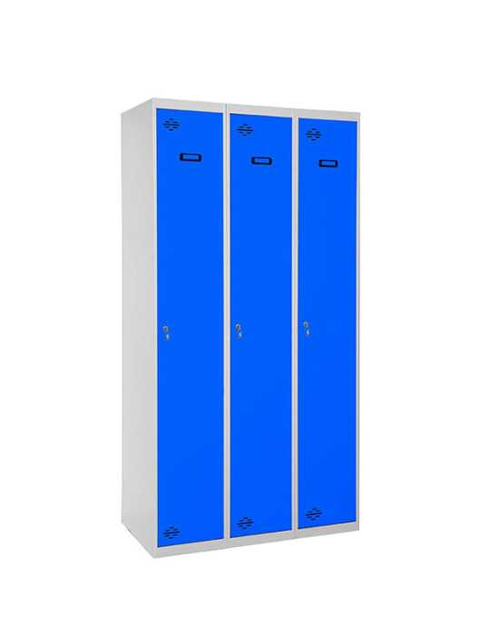 Taquilla 1800x900x500 SIMONLOCKER PROFESIONAL SINGLE 3/3 300 (900) GR/AZ marca SIMONRACK