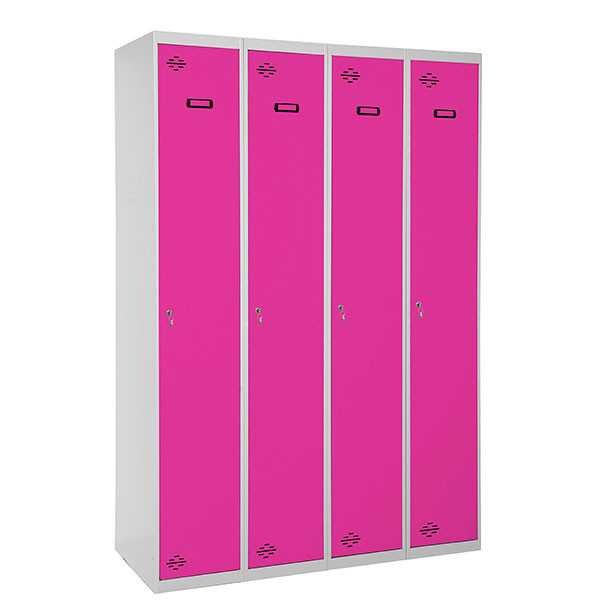 Taquilla 1800x1200x500 SIMONLOCKER PROFESIONAL SINGLE 4/4 300 (1200) GR/RO marca SIMONRACK