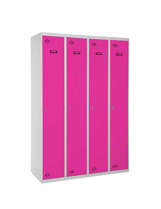 Taquilla 1800x1200x500 SIMONLOCKER PROFESIONAL SINGLE 4/4 300 (1200) GR/RO marca SIMONRACK