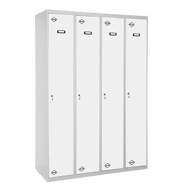 Taquilla 1800x1200x500 SIMONLOCKER PROFESIONAL SINGLE 4/4 300 (1200) GR/BL marca SIMONRACK