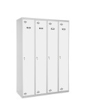 Taquilla 1800x1200x500 SIMONLOCKER PROFESIONAL SINGLE 4/4 300 (1200) GR/BL marca SIMONRACK