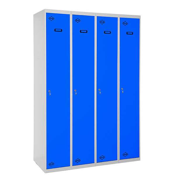 Taquilla 1800x1200x500 SIMONLOCKER PROFESIONAL SINGLE 4/4 300 (1200) GR/AZ marca SIMONRACK