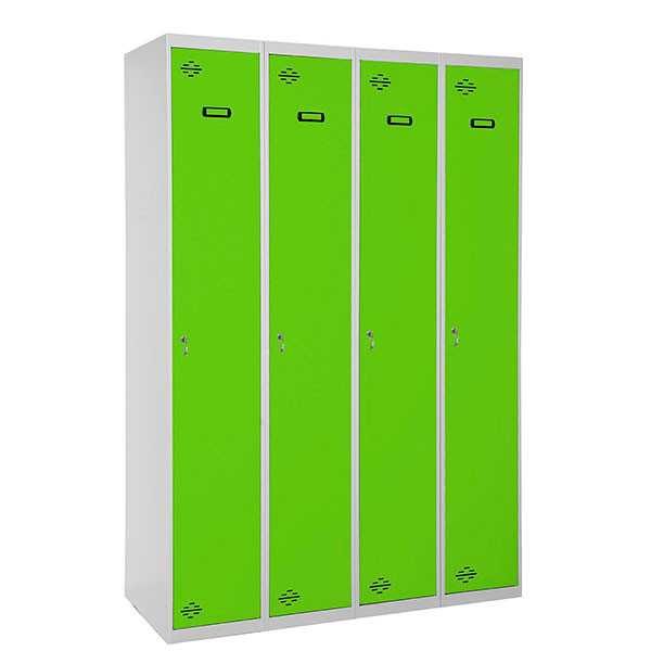 Taquilla 1800x1200x500 SIMONLOCKER PROFESIONAL SINGLE 4/4 300 (1200) GR/VE marca SIMONRACK