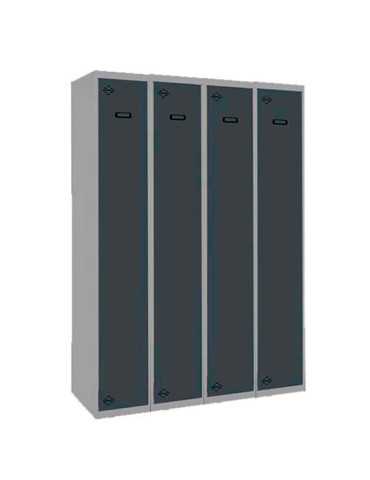 Taquilla 1800x1200x500 SIMONLOCKER PROFESIONAL SINGLE 4/4 300 (1200) GR/AN marca SIMONRACK