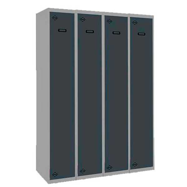 Taquilla 1800x1200x500 SIMONLOCKER PROFESIONAL SINGLE 4/4 300 (1200) GR/AN marca SIMONRACK