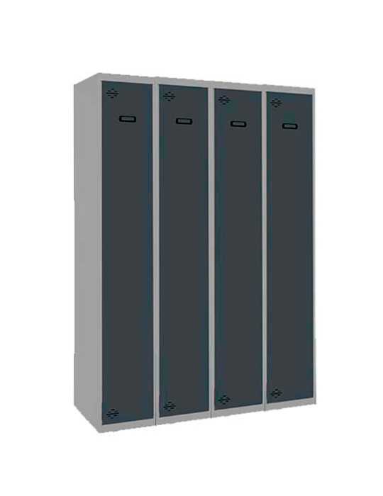 Taquilla 1800x1200x500 SIMONLOCKER PROFESIONAL SINGLE 4/4 300 (1200) GR/AN marca SIMONRACK