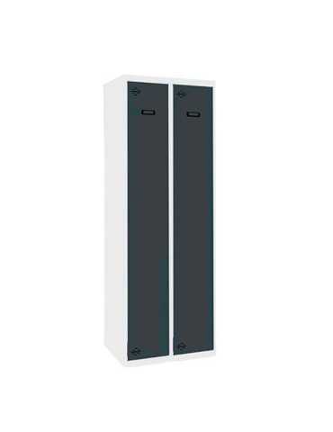 Taquilla 1800x600x500 SIMONLOCKER PROFESIONAL SINGLE 2/2 300 (600) BL/AN marca SIMONRACK