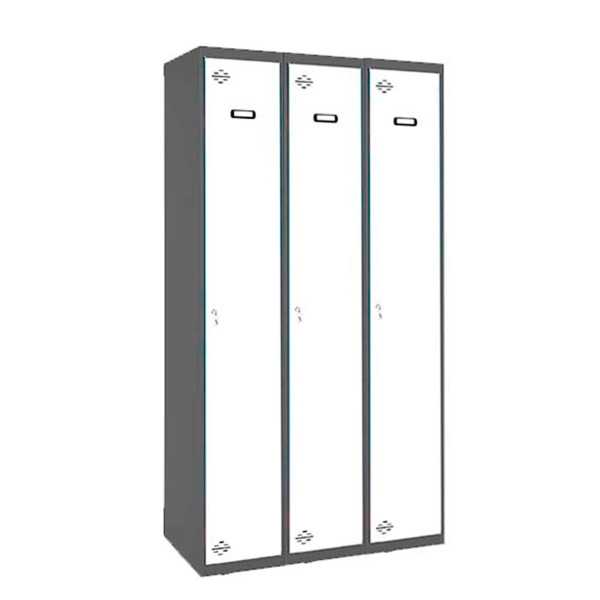Taquilla 1800x900x500 SIMONLOCKER PROFESIONAL SINGLE 3/3 300 (900) AN/BL marca SIMONRACK